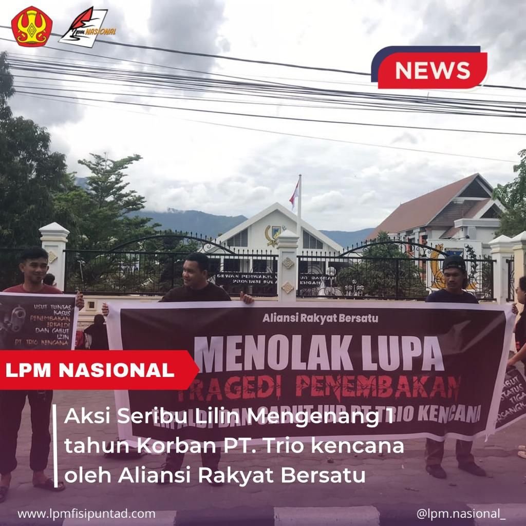 Aksi Seribu Lilin Mengenang 1 Tahun Korban PT. Trio Kencana Oleh Aliansi Rakyat Bersatu