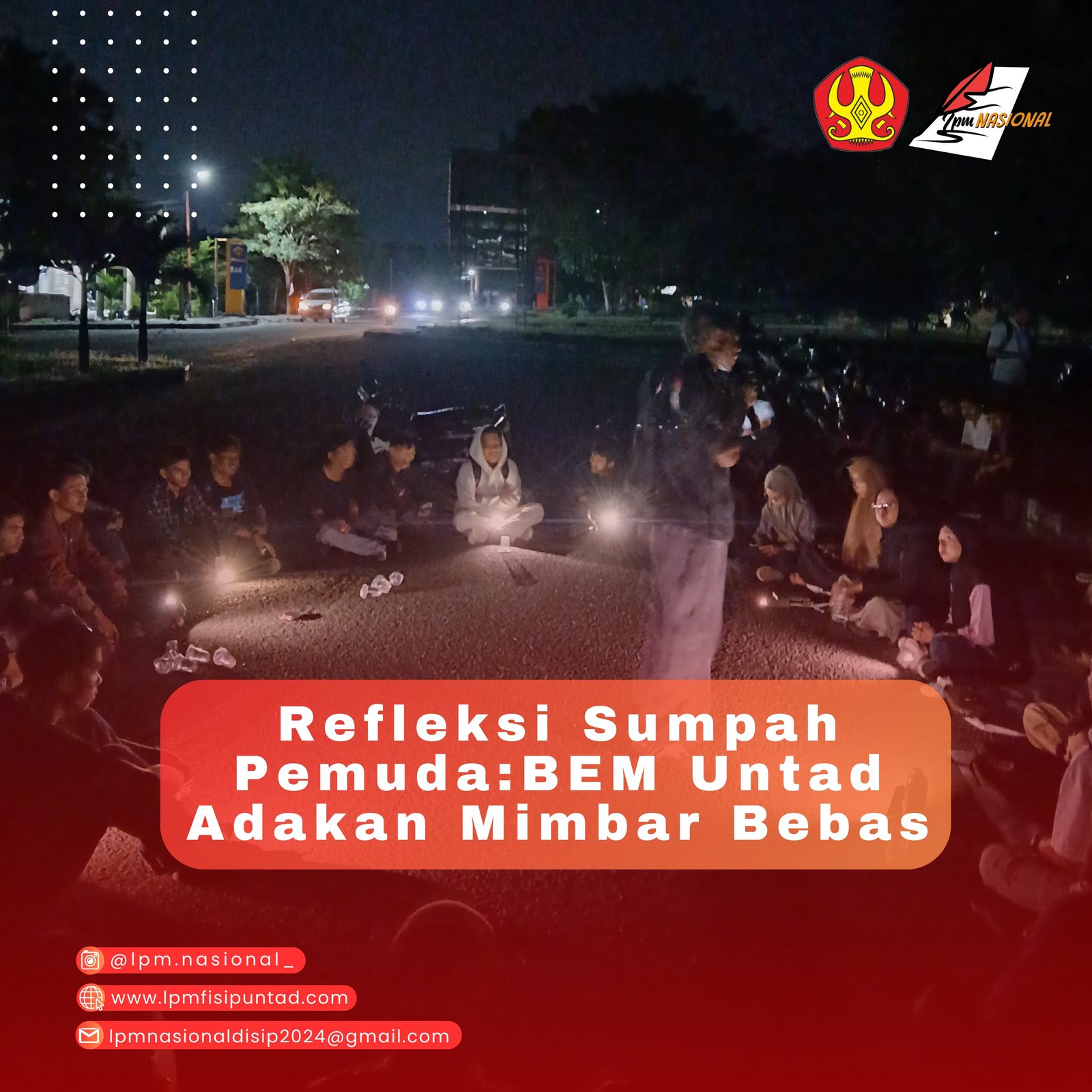 REFLEKSI SUMPAH PEMUDA : BEM UNTAD ADAKAN MIMBAR BEBAS 