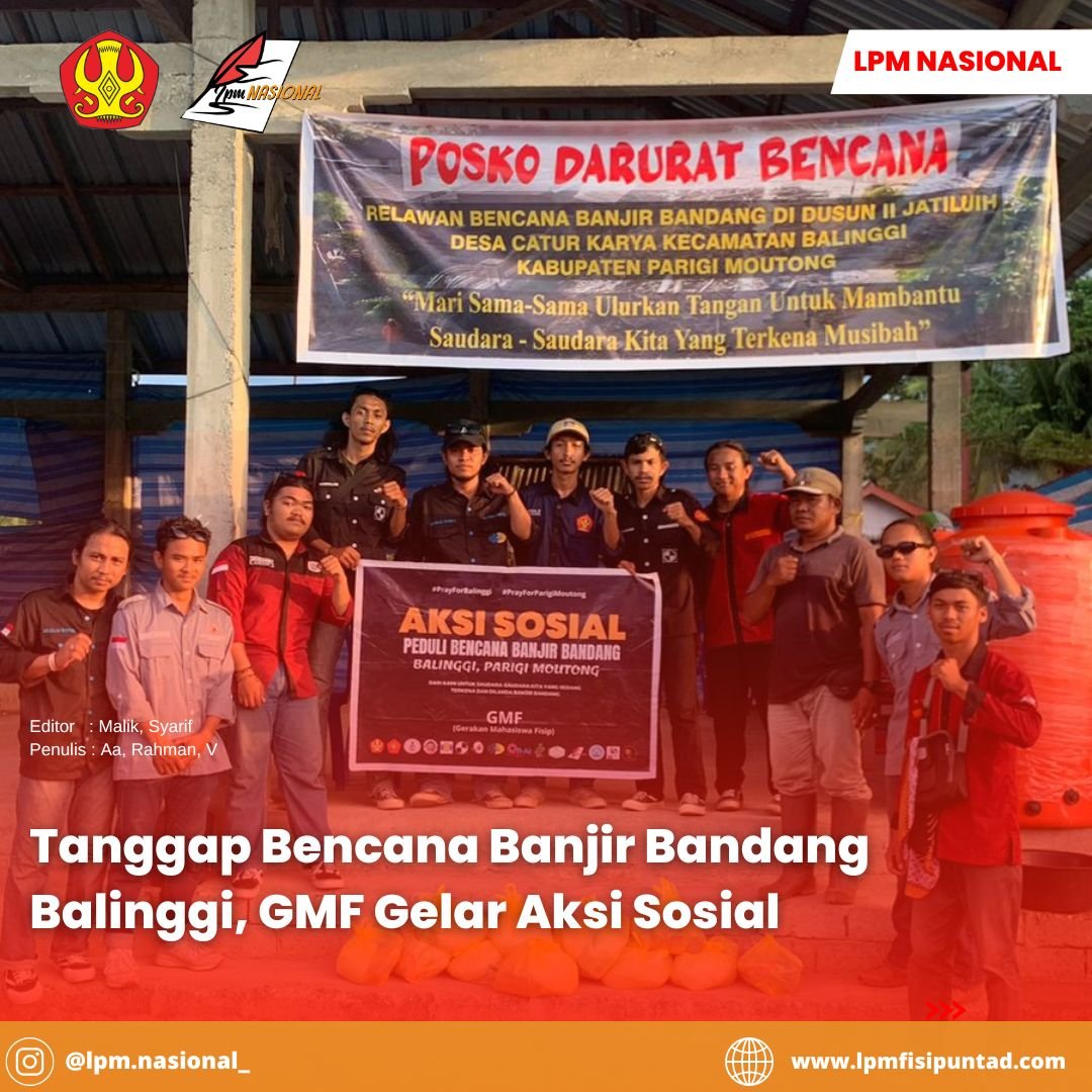 Tanggap Bencana Banjir Bandang Balinggi, GMF Gelar Aksi Sosial Tanggap Bencana Banjir Bandang Balinggi, GMF Gelar Aksi Sosial